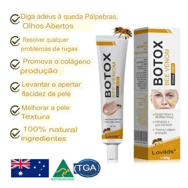 Botox BeeVenom - Creme Remoção de Rugas ( COMPRE 1 LEVE 2 )